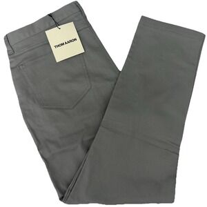 Thom Aaron Men's Pants Gray 38X30 Light Grey Chino New